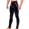 XRUB Latex Pantalon en latex Xrub avec Zip Avant/Arrière Noir-Bleu